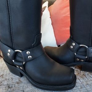 Ladies Double H Harness Riding Boots Black. Size 7. Motorcycle USA made!